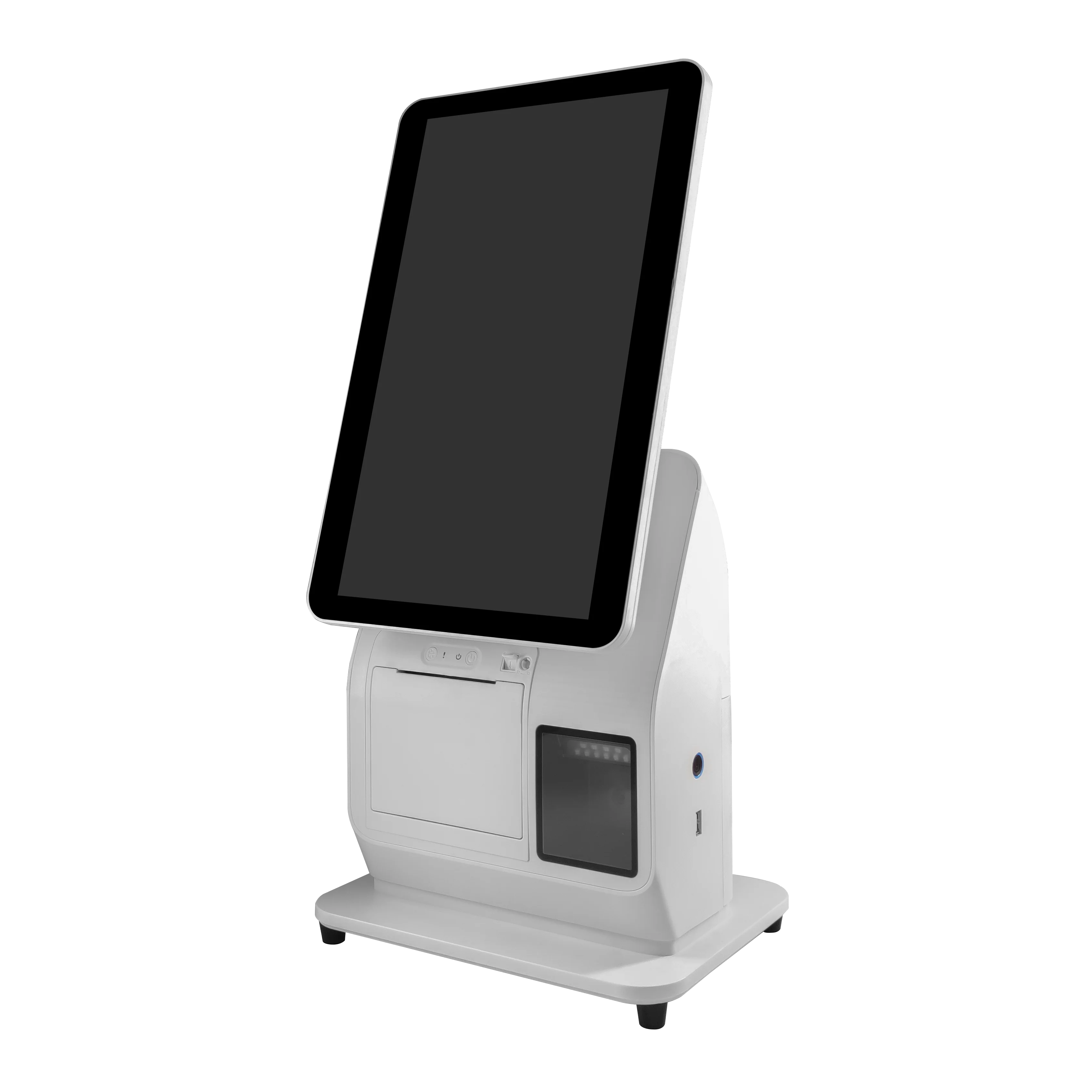 15.6 Inch 1D/2D Barcode Scanner Kiosk Pos Machine  Touch Screen Kiosk Cash Register Self Service Pos System