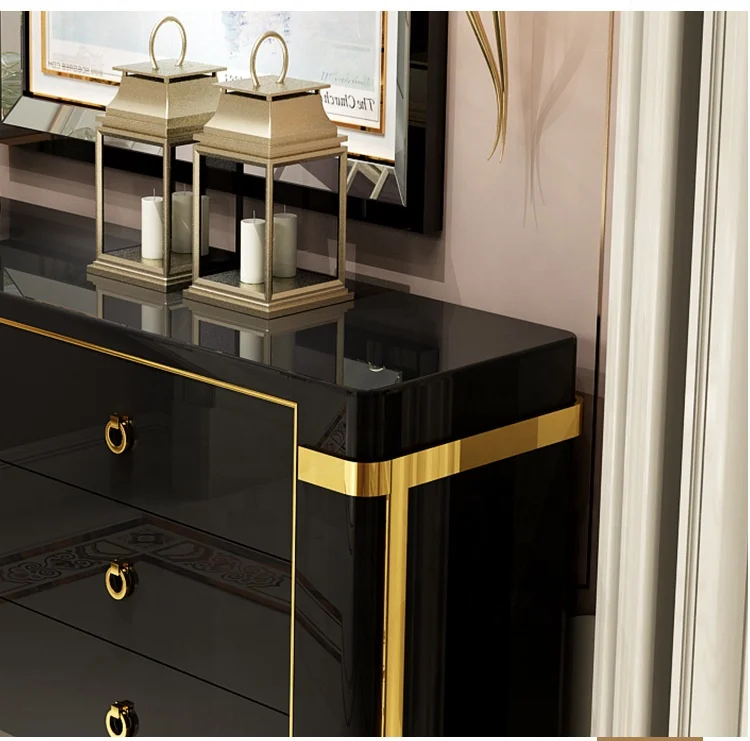 Modern Console Table Luxury Console Table With Drawer  Gold Furniture Cabinet Modern Design Living Room Cabinet  Home Furniture