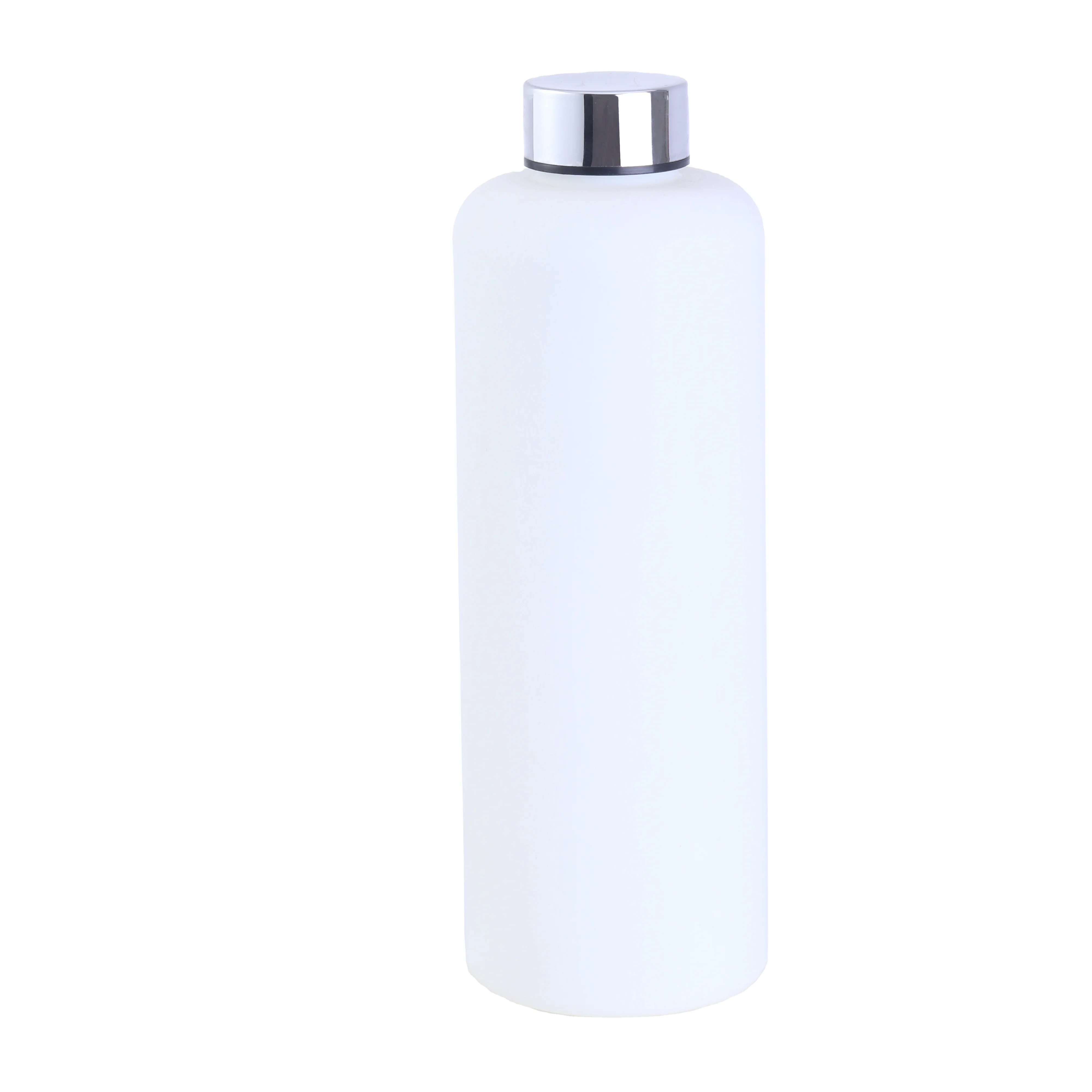 Wall Reusable Recycled Promotional Water-Bottle 1000 Ml with Time Froted Black Lid Litre Travel Tritan Sport Water Bottle