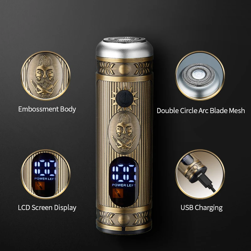Professional electric Clipper USB Rechargeable stainless steel 2 in 1 Ear and Nose Hair Trimmer