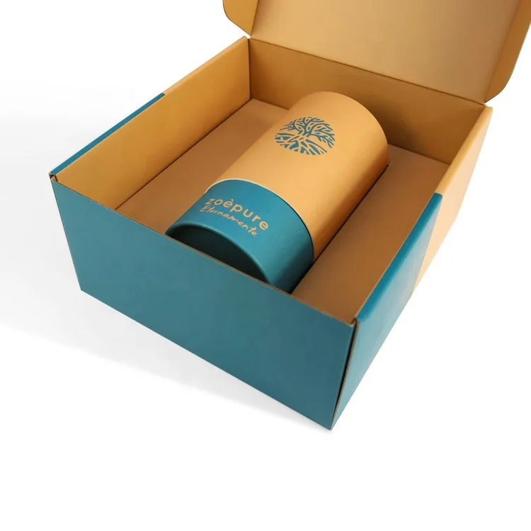 Manufacturer bath salt cosmetic toy gift packaging box recycled kraft cylinder cardboard paper tube with silk handle
