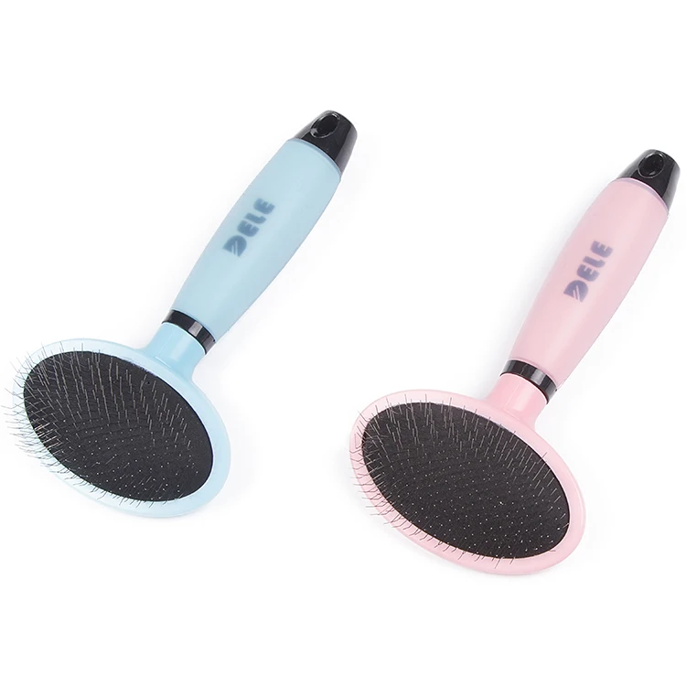 Pet Small Slicker Brush Uneasy To Break Soft Silicone Gel Handle