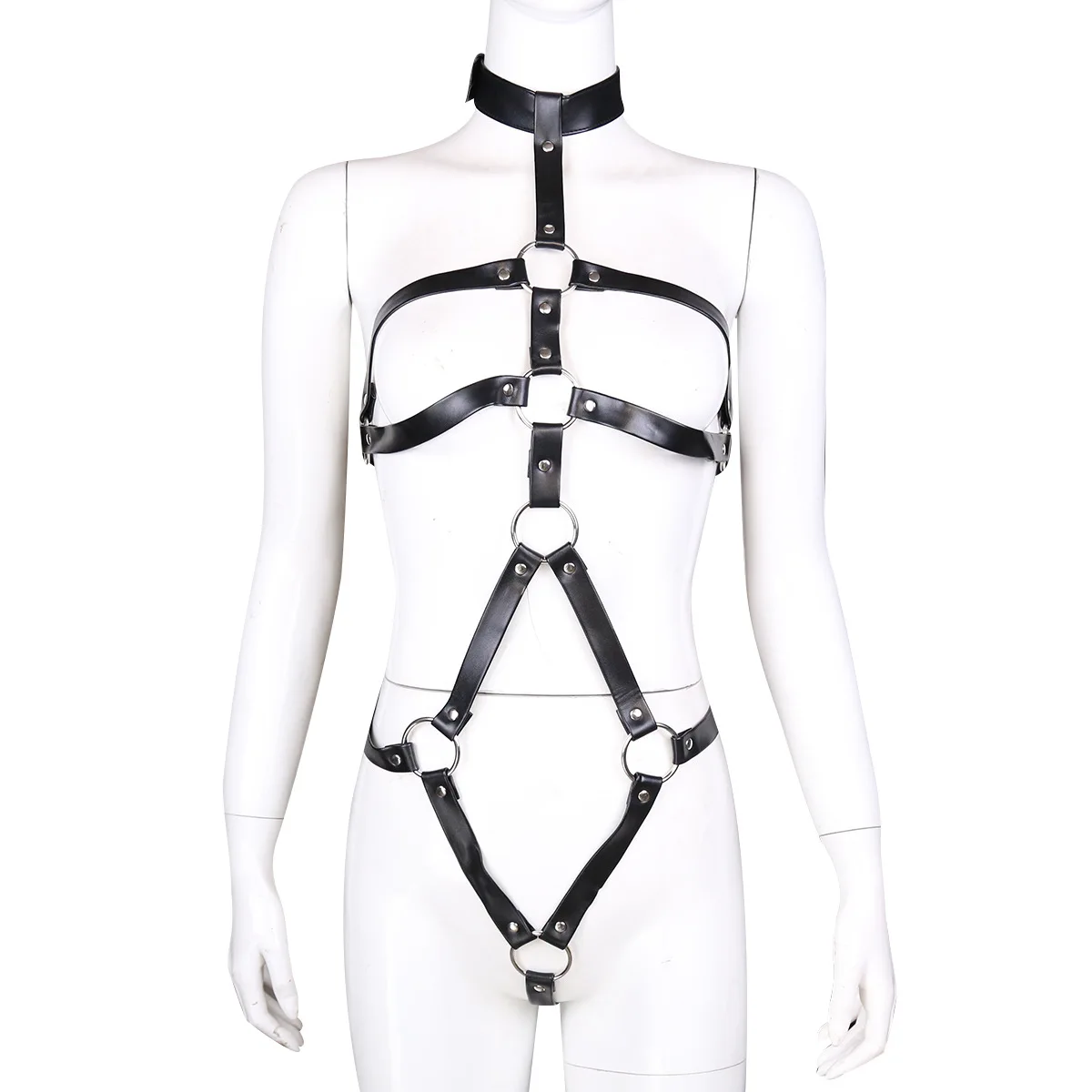 Adult Female Sex Products Stage Performance Costumes Chest Bondage Body Harnesses  Tight Bodysuits Erotic Lingerie Fetish Toys