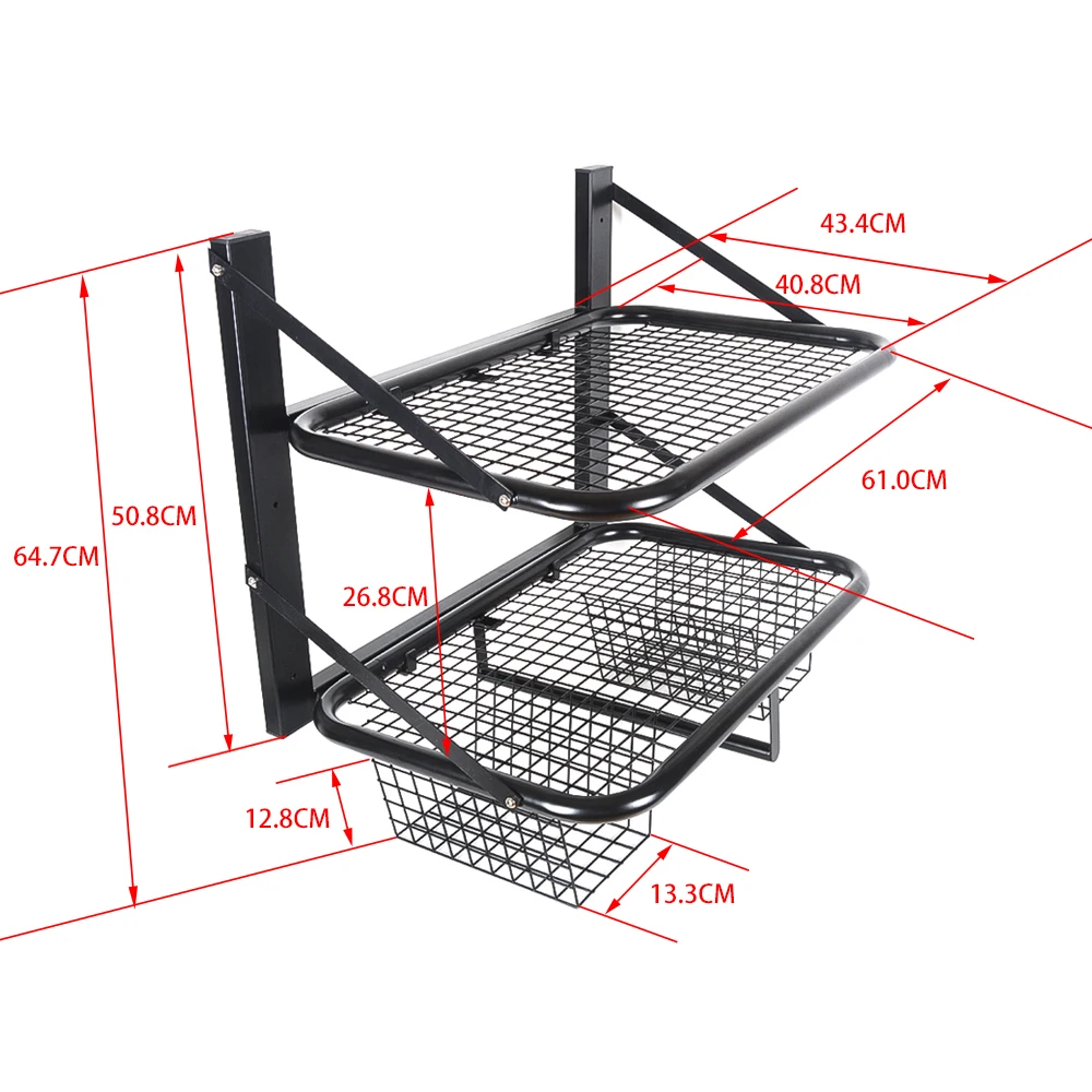 Прочная и твердая полая настенная вешалка может удерживать шлемы и проволочные стеллажи для одежды