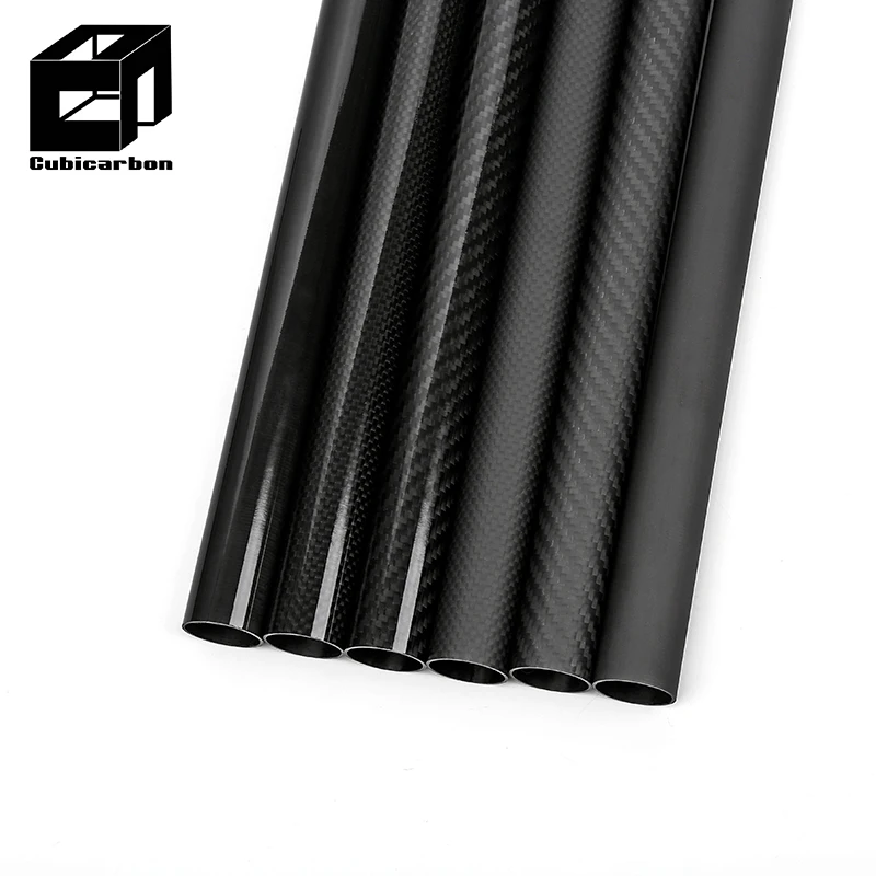 16 inch 18 inch ud Carbon Tube High Strength Custom 1 inch 25mm OD Carbon Fiber Tubing Cnc drilling holes