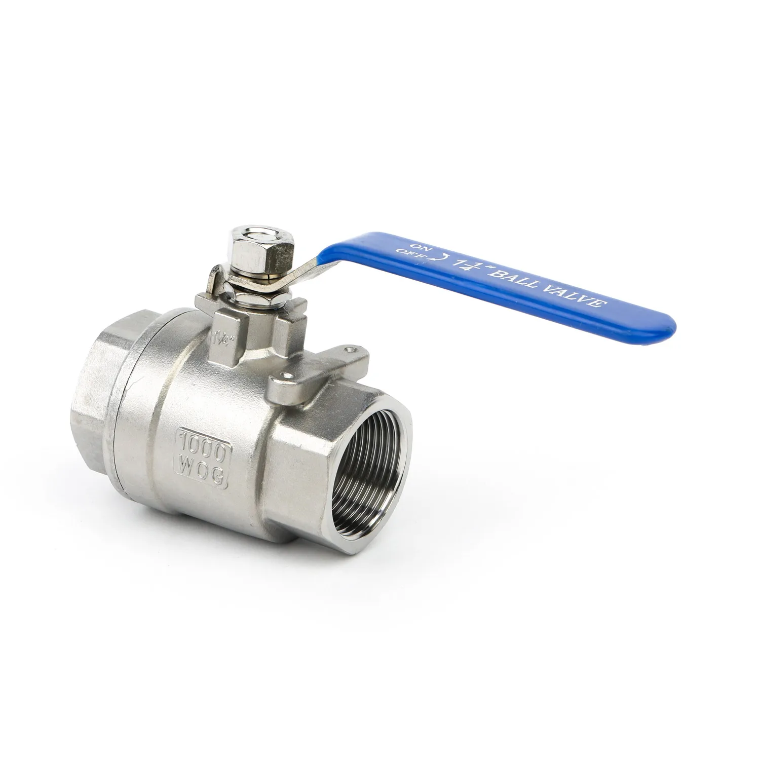 2PC Stainless Steel Threaded Ends 1000PSI BSP Ball valve