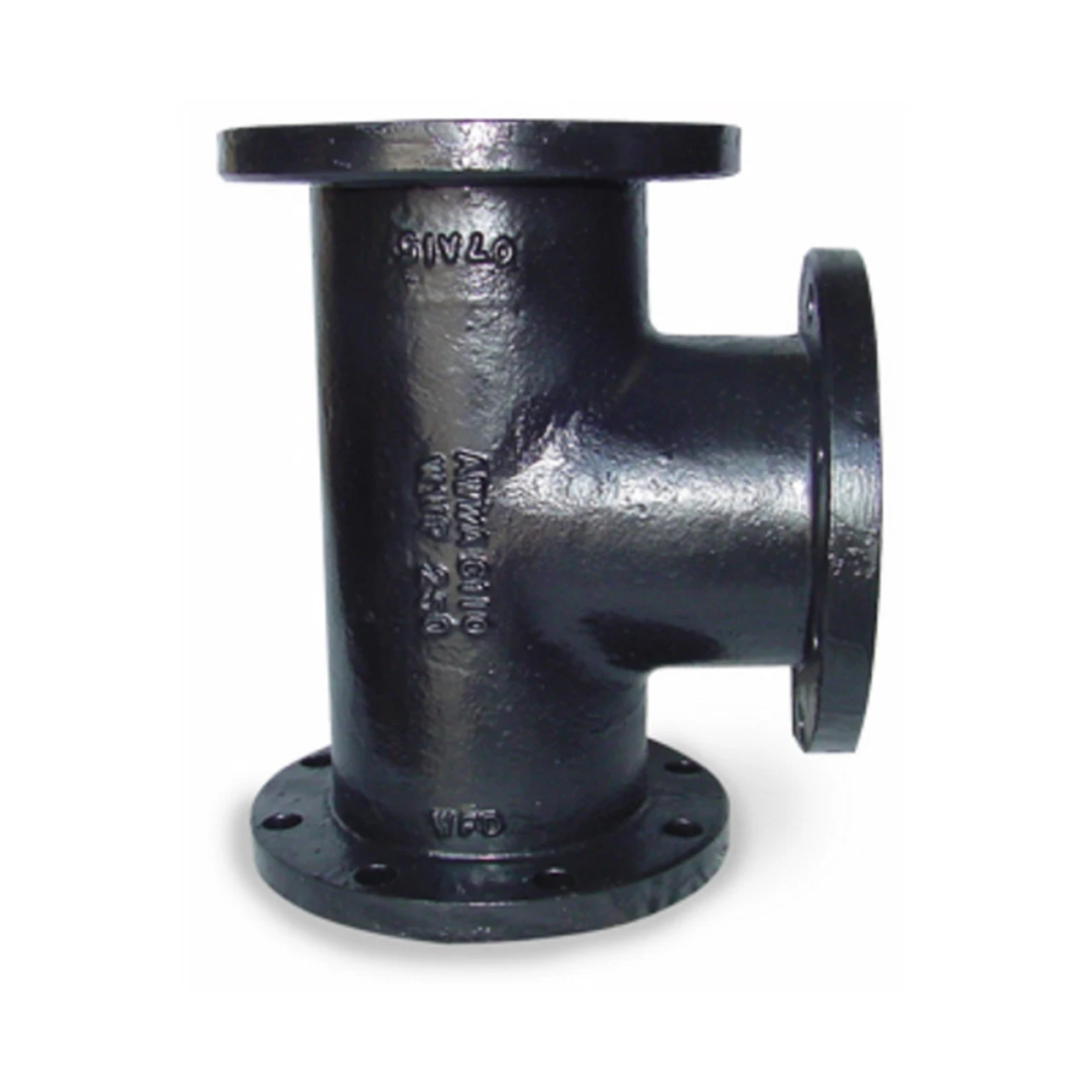 ANSI/AWA C110/A21.10 C111/A21.11 или C153/A21.53 чугунный фланцевый Тройник