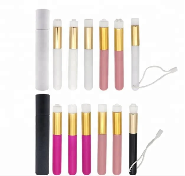 private label soft eyelash extension oil free shampoo brush for cleaning