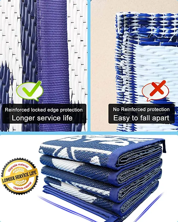 anti slip recycled geometric large patio rugs and carpets plastic polypropylene waterproof outdoor rug