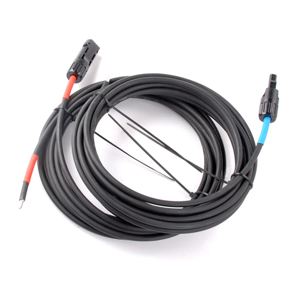 OEM Black PVC Copper Power MC Solar Panel Power Extension Lead Extension Cable Wire For Marine