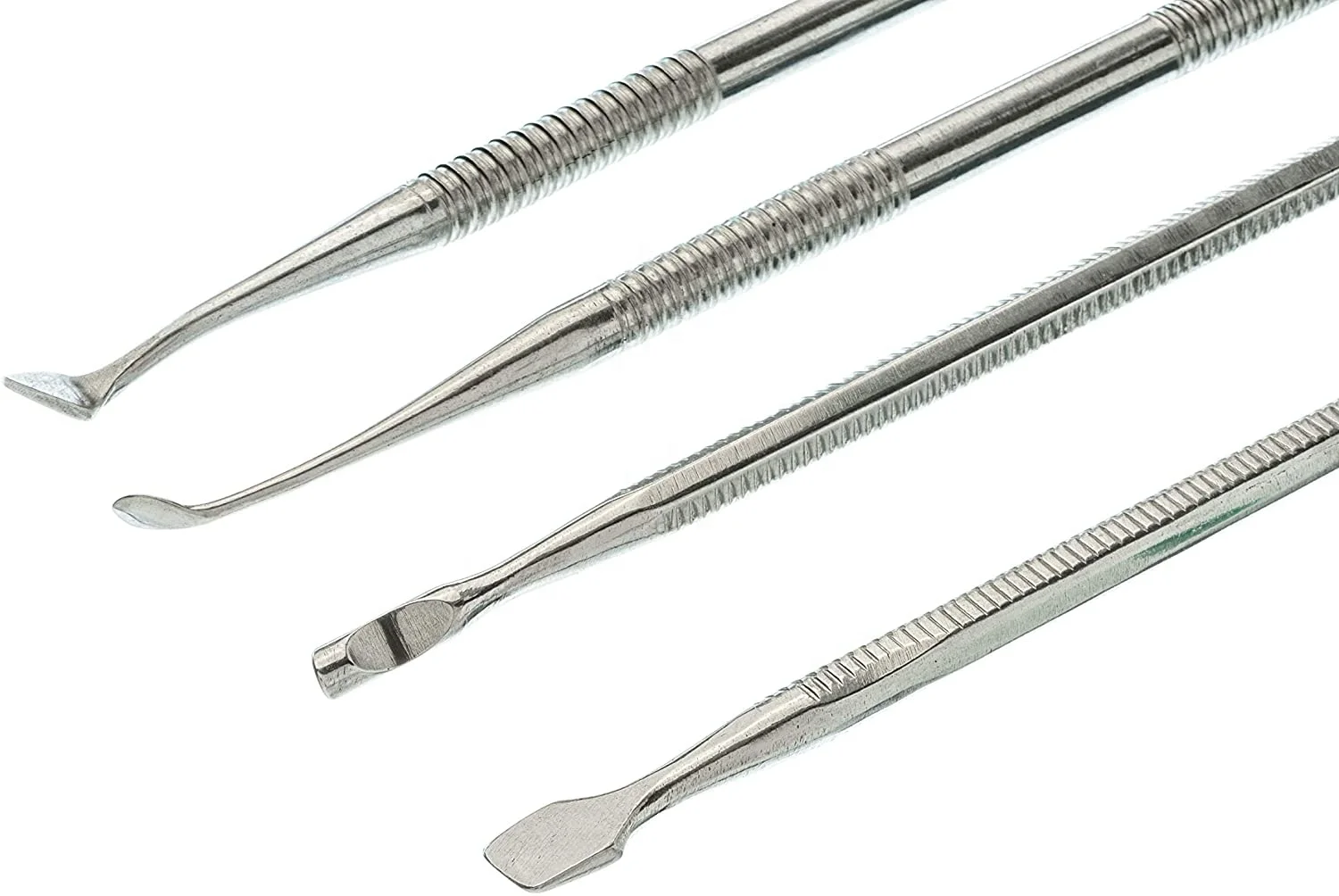 Medical Grade Stainless Steel Set of 9 Pieces Dental Mixing Spatula Plastic ALIGNATE Mixing-Wooden Handle