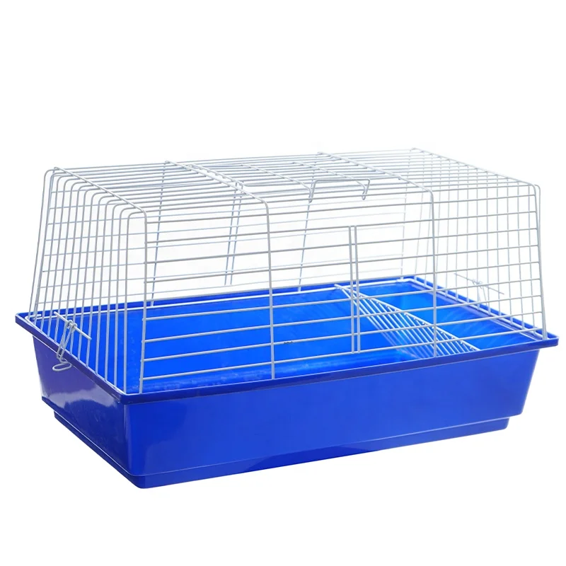 Small plastic metal rabbit breeding cage