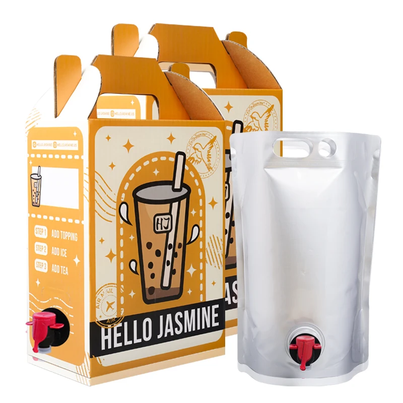 Portable Valve Coffee Packaging Stand Up Aluminum Foil Zipper Beverage Juice Drink Bag Spout Pouches Bag In BCoffeeox