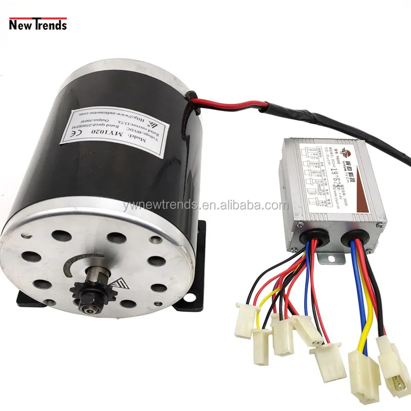 MY1020 750W 36V 48V High Speed Permanent Magnetr Electric Scooter Bicycle SUVS DC Brushed Motor Kit With Controller