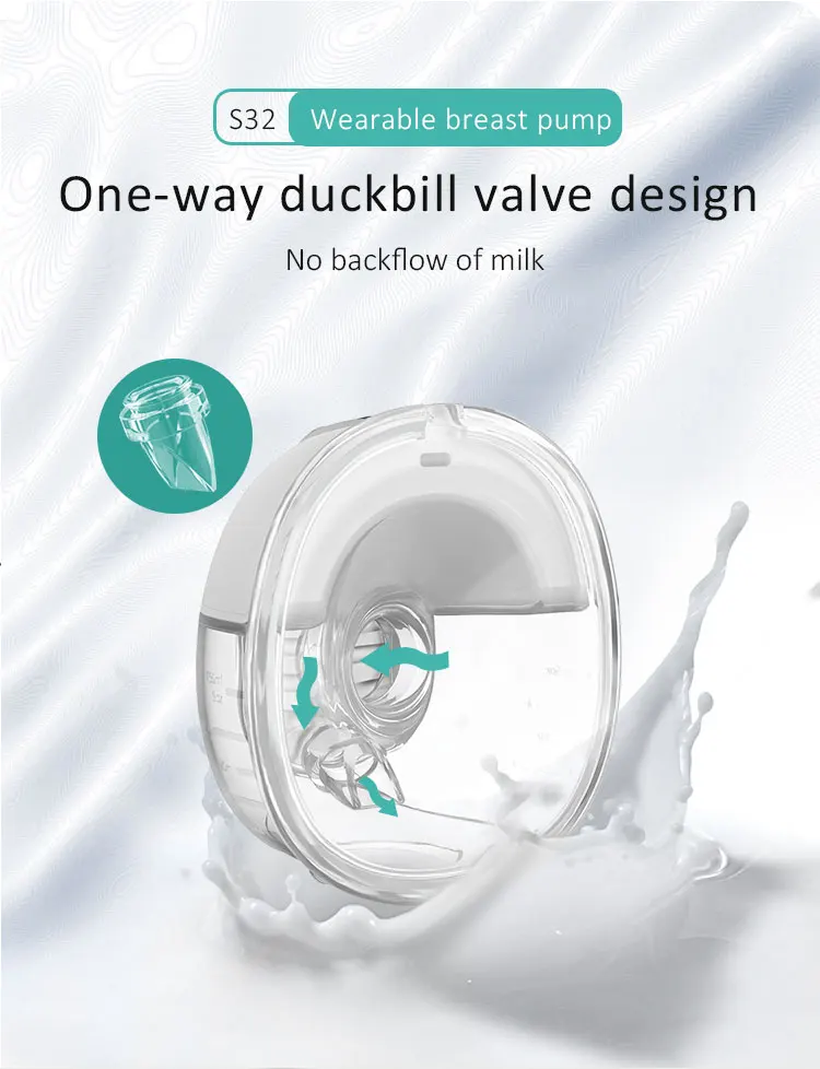 2024 Factory Wholesale New Breast Pumps BPA Free With LCD Display Silicone Portable Wireless Electric Wearable S32 Breast Pump