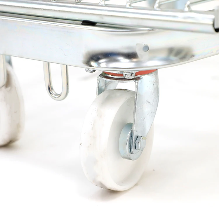 High Quality Galvanized warehouse transportation metal zinc plated wire rolling storage cage