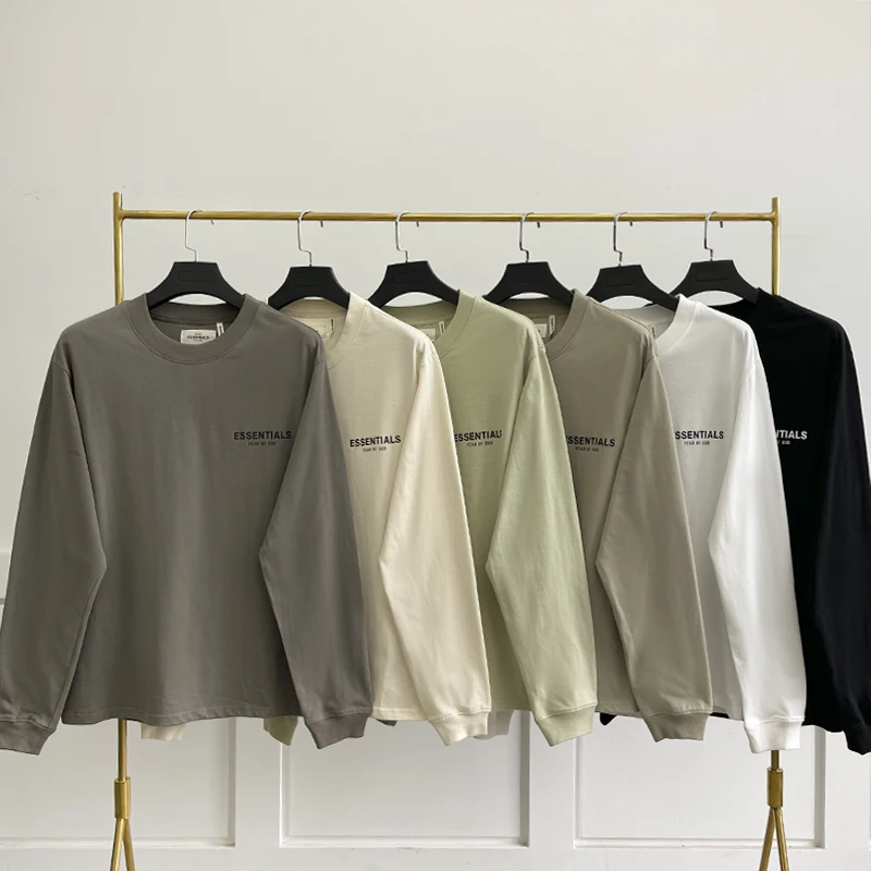 
FOG double line ESSENTIALS basic small LOGO tide brand high street loose long-sleeved bottoming T-shirt couple tide 