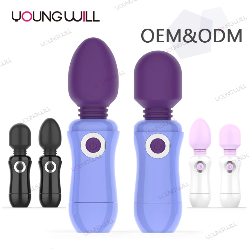 10 Modes Small Portable Sticks Clitoral Machine Best Mini AV Wand Vibrator for Woman Electric Massager