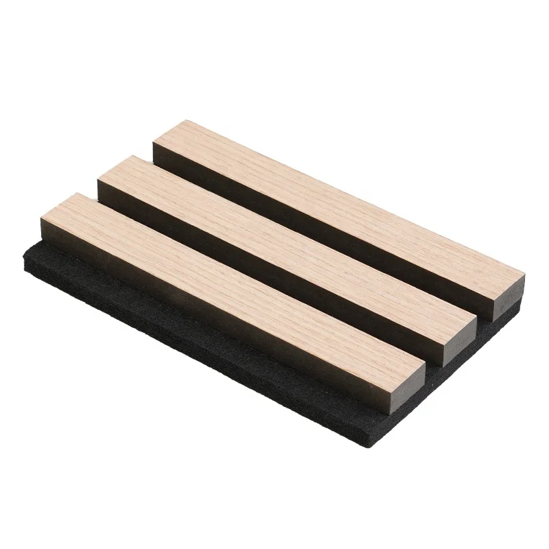 Acoustic Sound Panels Manufacturer Slat Soundproof Panel Slatted Wood Wall Panel Veneer