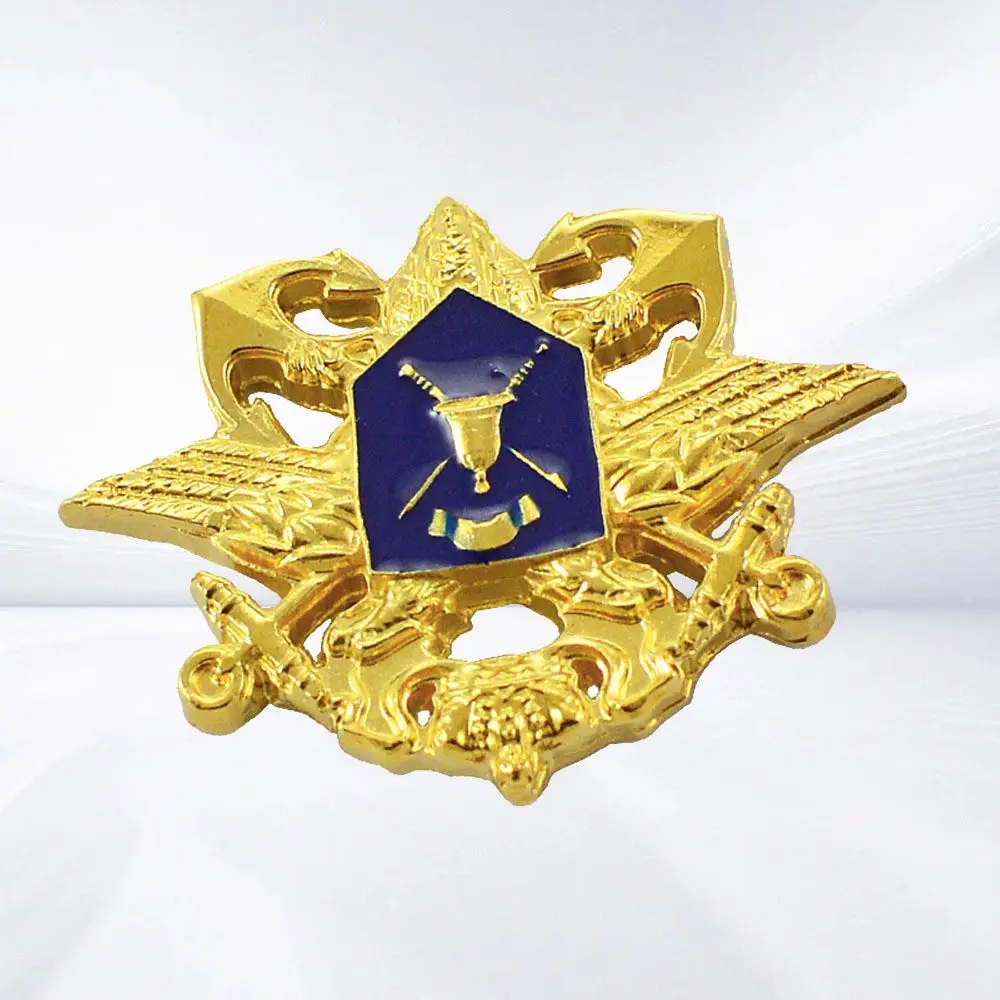 Custom Mold Metal Badge Gold Plated Special Shaped Badges Custom Pin Badge in Stainless Steel Fashion-Themed Brass
