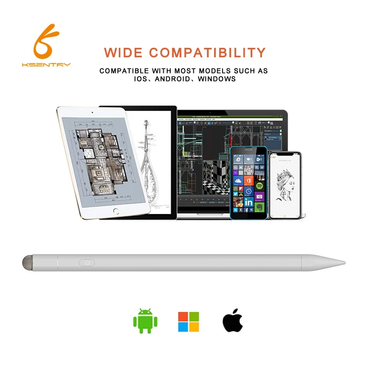 4th Gen 2 In 1Digital Capacitive Active Stylus Touch Pen with Stylus S Pen