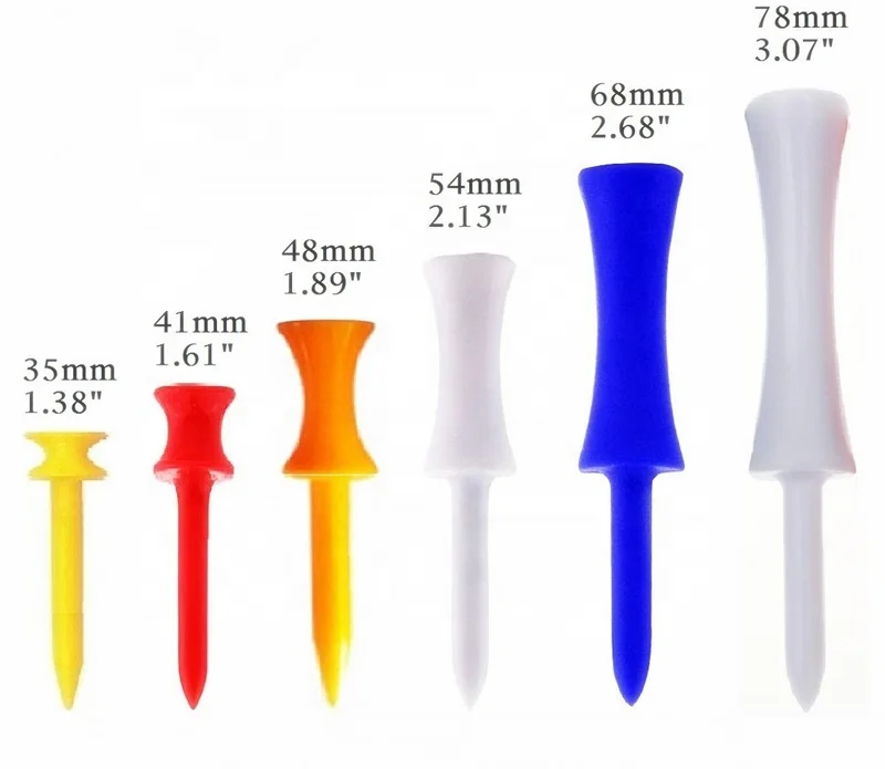 78mm long plastic stepped down golf tee