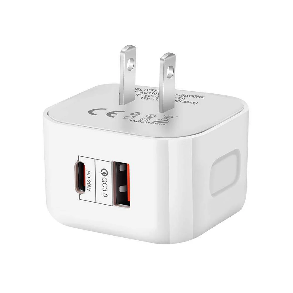 Пользовательские android дешевые usb c 20 Вт PD Быстрая зарядка 3 0 A + C универсальные настенные зарядные устройства для iphone 11