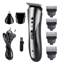 Electric Rechargeable Washable Men Grooming Kit Multifunctional Suit Shaver Nose Hair Trimmer Hair Clipper