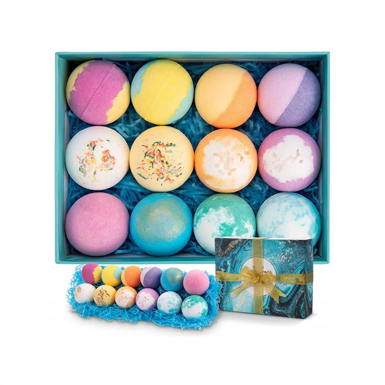 Organic Bath Ball Natural Ball Bath Mini Bath Spa Bomb Enriched with Essential Oils Hydrating Dry Skin