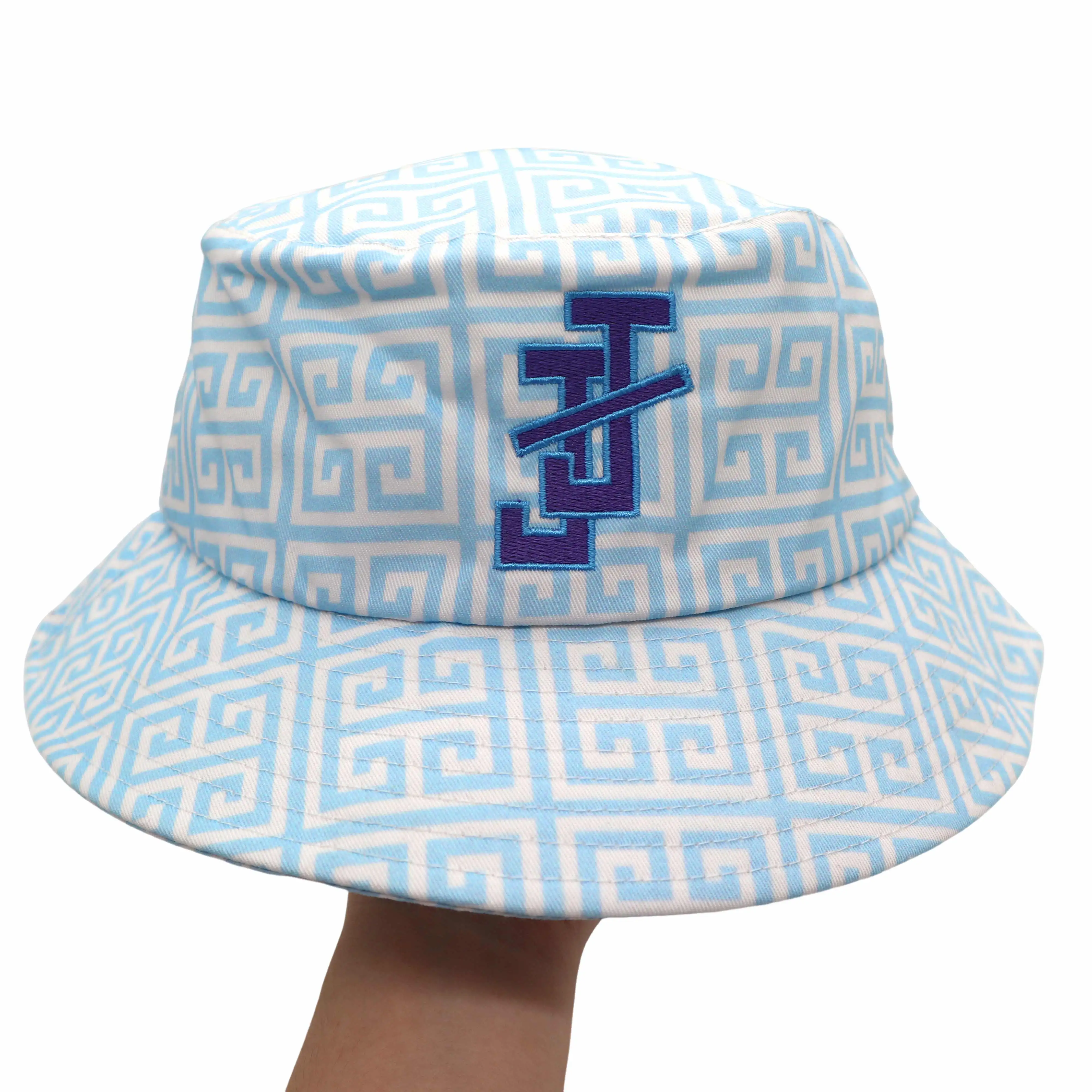 Fashion Jack and Jill of America Bucket hat Classic Bucket Hat 100% Cotton Size S/M ~ L/XL Summer Fisherman Hat Cap