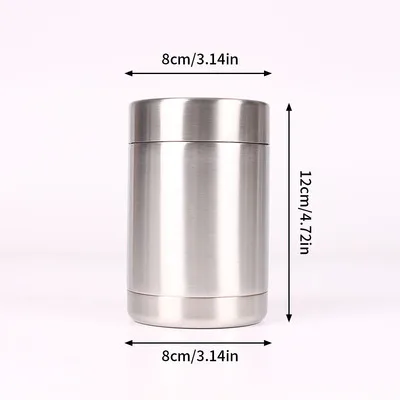 12 oz Wholesale Most Popular Product Slim Can Cooler Customize Stainless Steel Beer Can Cooler Sports Beer Cooler Holder