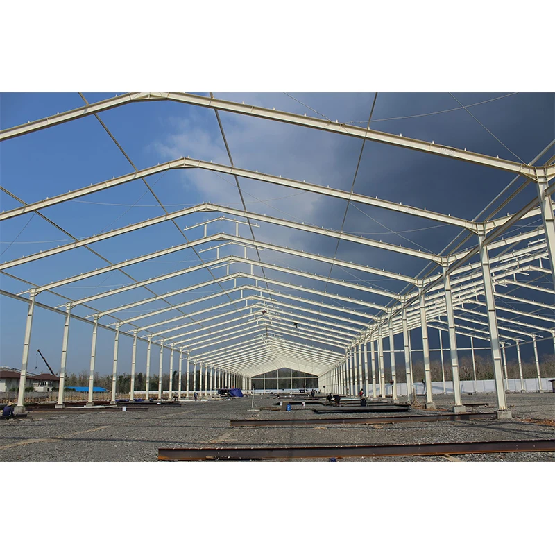 Steel Frame Construction Pole Barn Prefabricated Warehouse Metal Building Steel Structure Shed Workshop