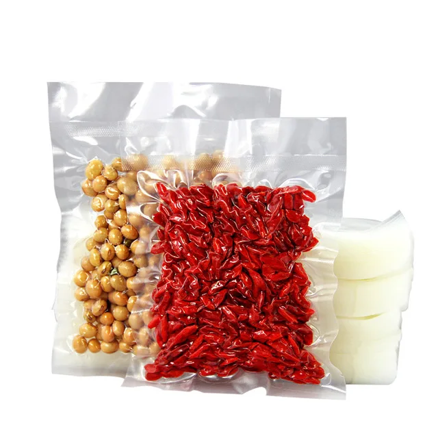 Food Grade Biodegradable Storage Embossed Plastic Packaging Seal Food Vacuum Bag