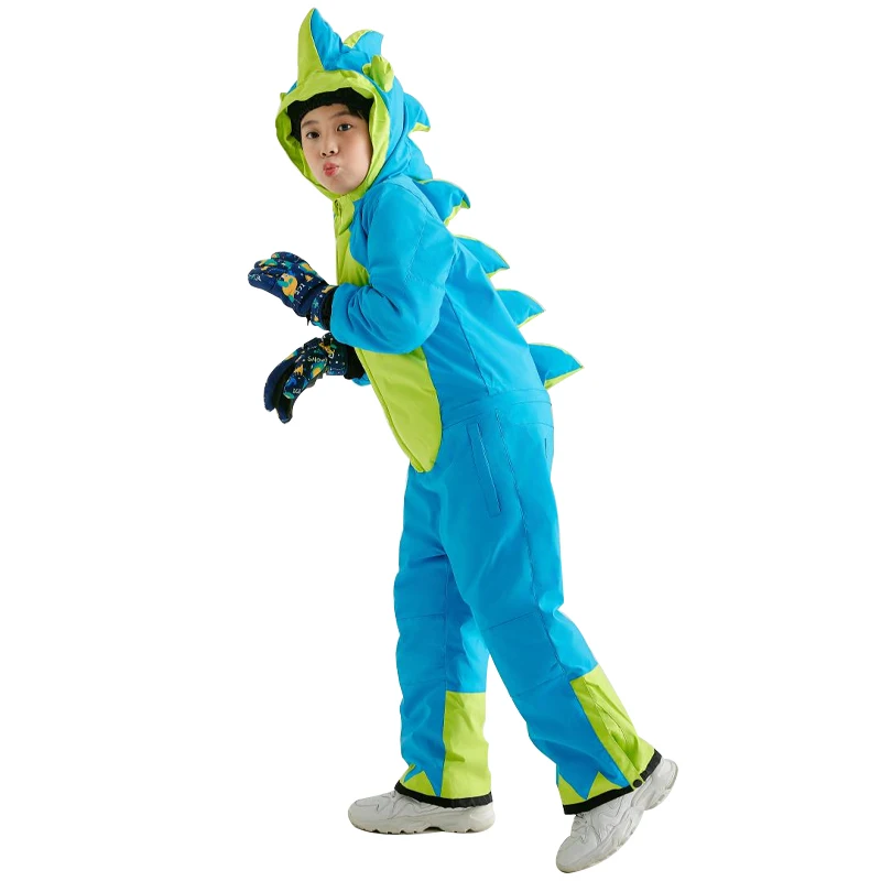 Factory OEM Custom Print Warm kids ski wear 2 pieces winter snow sport two piece kids ski suit