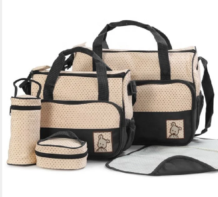 Designer Stylish Waterproof Multifunction Mummy Baby Diaper Bag Set