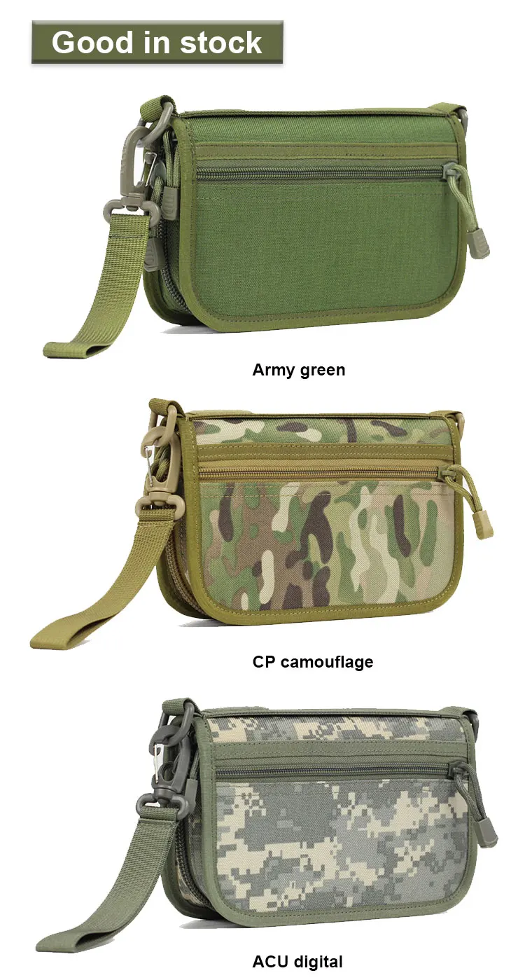 Outdoor Tactical Camouflage Clutch Bag 1000D DuPont Waterproof Clutter Storage Tote with casual coin wallet storage pouch