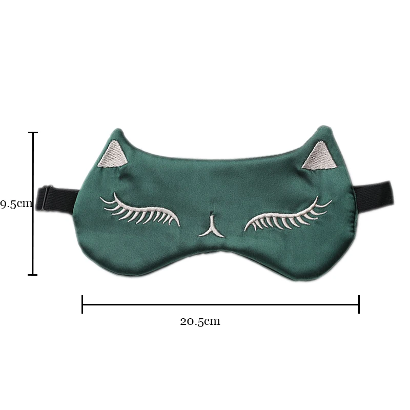 Cute Cat Sleep eye Mask for Kids Lightweight Adjustable Eyeshade Cover Funny Cat Sleeping Mask for Sleeping Office Traveling