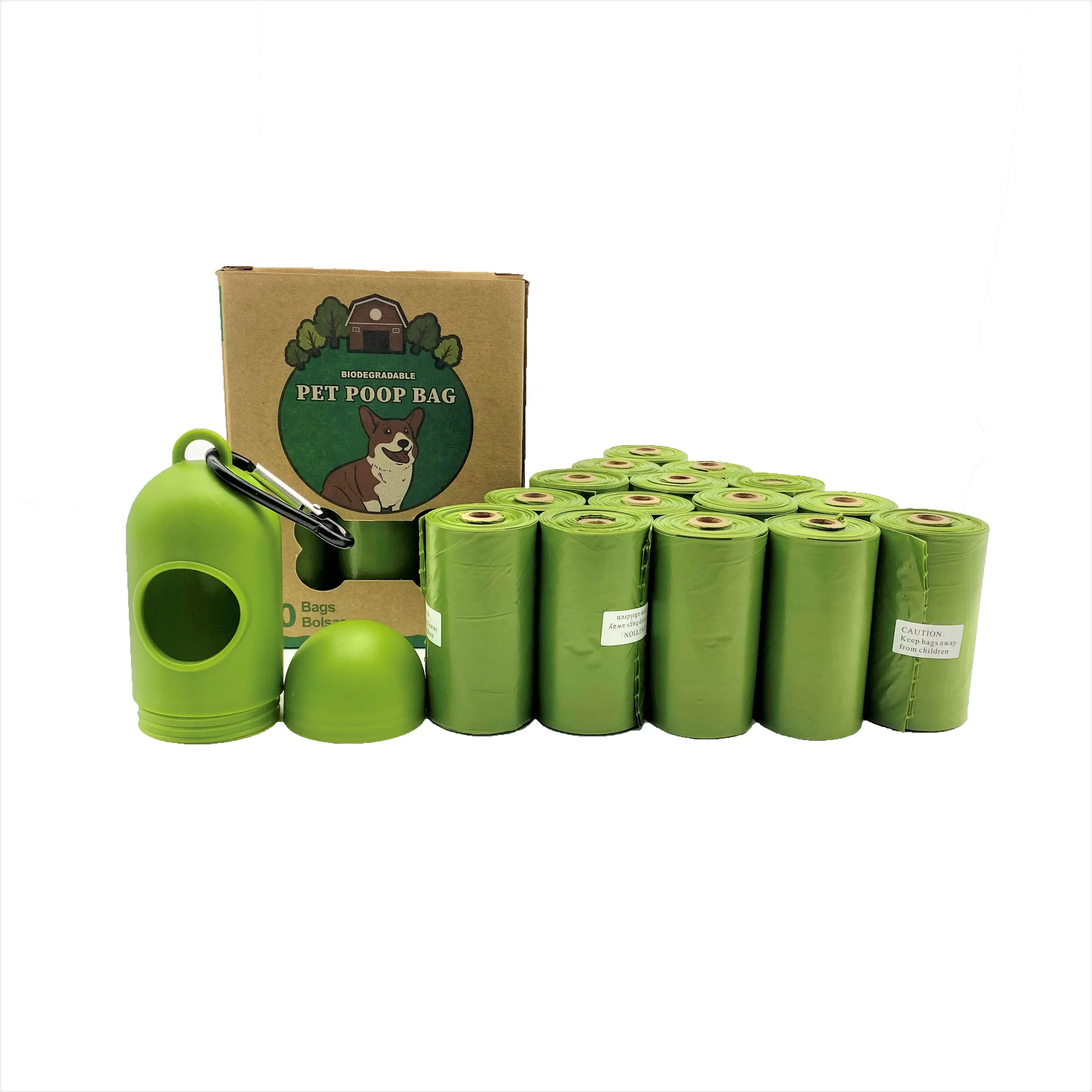 Pva мусорный кукурузный крахмал товары для домашних животных держатель неопреновый биоразлагаемый отходной кожаный мешок для собак