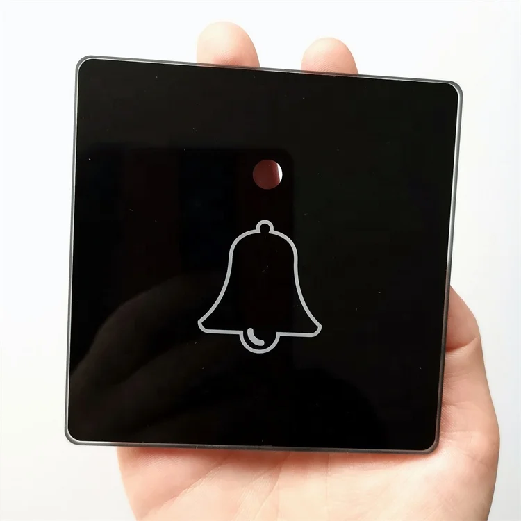 Costom Design Blue Tempered Glass Glass Cover Panel Plate for Industrial Machine Control Display Board