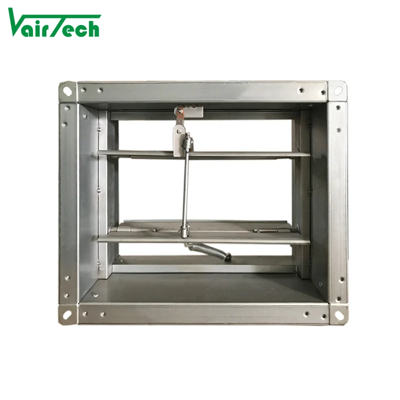 Hvac Ventilation Galvanized Fresh Air Supply Smoke Valve Motorized Air Duct Fire Damper