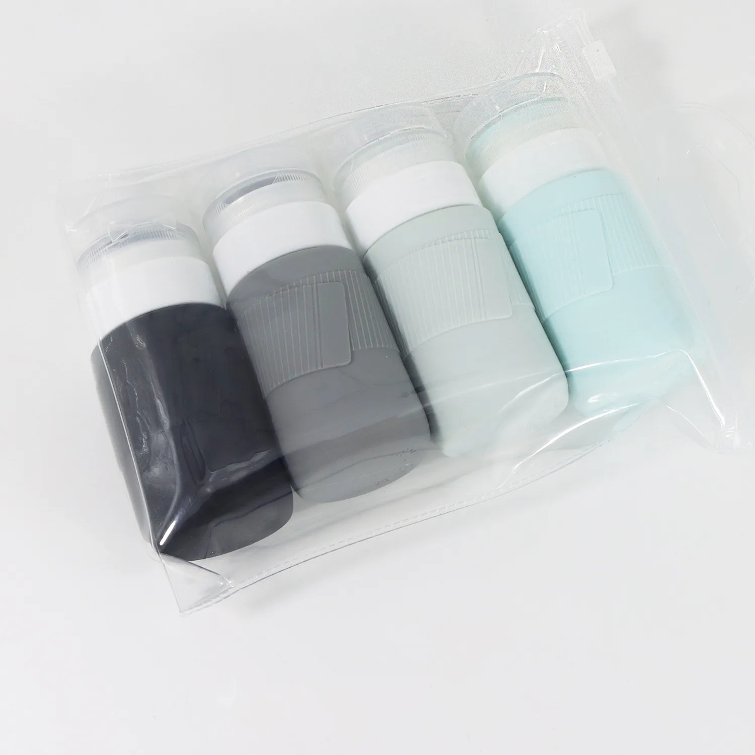 Multicolor Silicone Travel Bottles For Toiletries Sub-bottling Container Lotion Refilling Shampoo Bottle Set