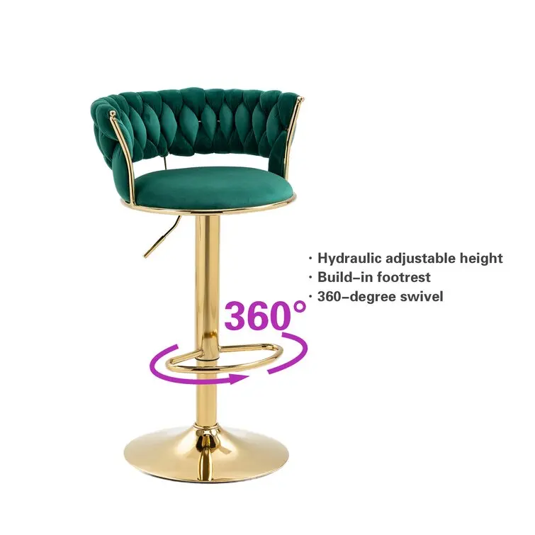 Nordic Sports Bar Furniture Modern Kitchen Stool Bar Stools And Restaurant Dining Chair Sets green bar stools For Outdoor Events
