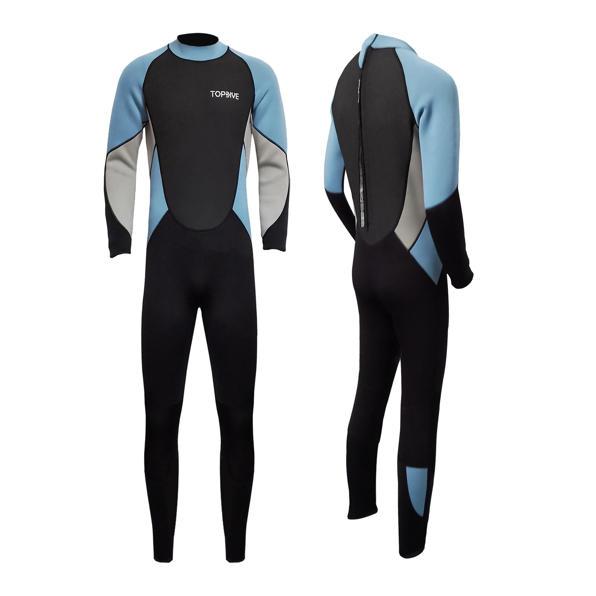 Hot Sale Long Sleeves Man Surf Dive Suit Back Zip 3MM Neoprene SBR SCR CR Men Snorkeling Swimming Wetsuit