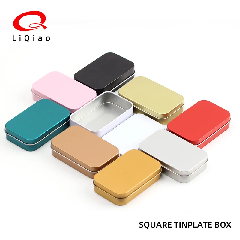 Pill Food Grade Tinplate Portable Mini Small Starburst Tins Tea Coffee Beans Metal Tin Box With Lids