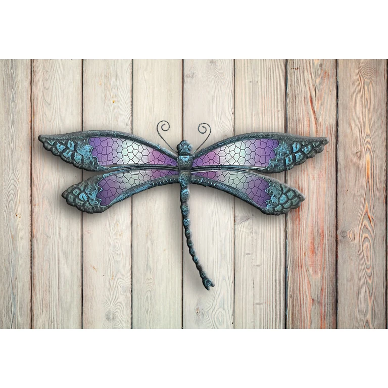 Распродажа, мозаика ручной работы из металла со стеклянной стрекозы, настенное искусство для дома, гостиной, спальни, сада, декора патио