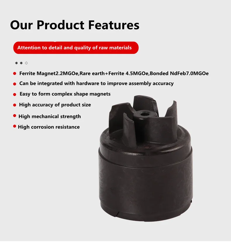OEM High Quality Car Water Pump Impeller Magnet  for Volkswagen  Injection Magnetic Rotor Wholesale