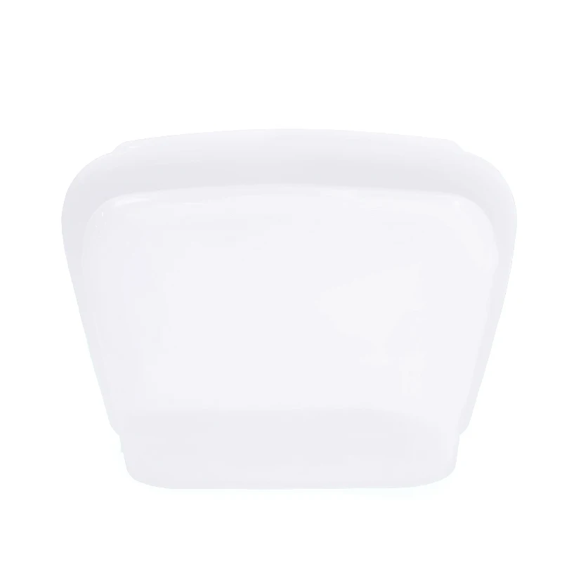 Self-Sealed 100% Premium Silicone Food Storage Bag 1300ML Wide-Bottom Reusable Silicone Storage Bag for Kitchen