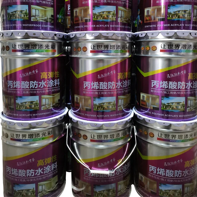 
High bonding strength rainwater leakage Prevention water based acrylic acid polymer waterproof coating 