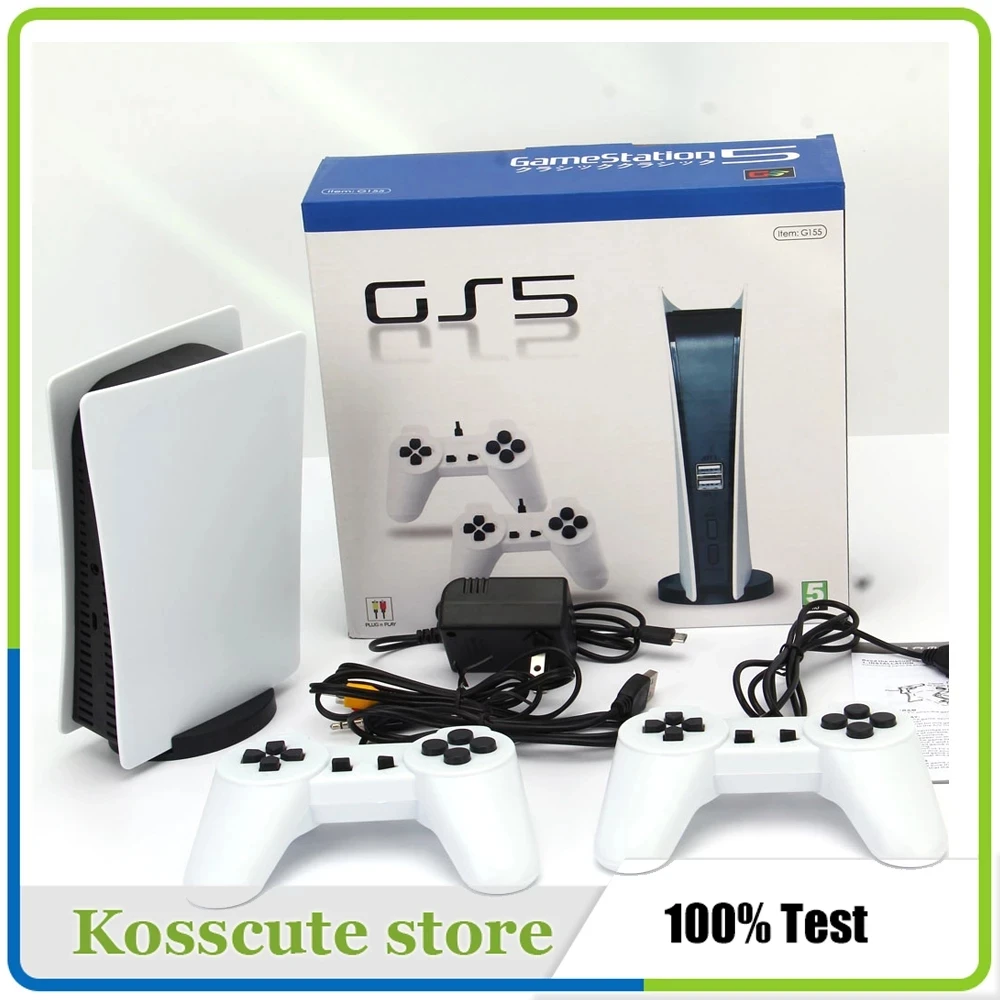 New TV Game Console 8 Bit Retro Consola Video Juegos 200 Classic  Built-In GS5 Station USB Wired Handheld Gamepad AV Output