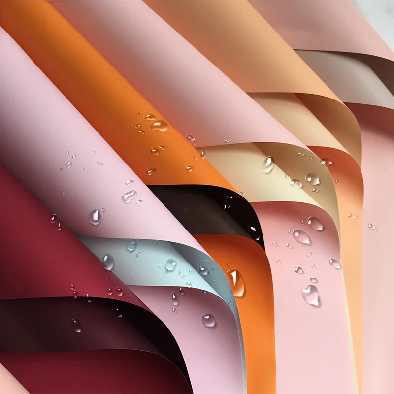 High Quality Flower Wrapping Wrapping Rolling Paper 2 Tone Colors Waterproof Bouquet Flower Wrapping Paper